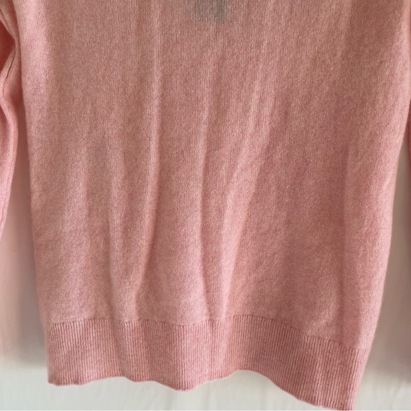 Saks Fifth Avenue Baby Pink Cashmere Sweater Size S - Picture 11 of 11
